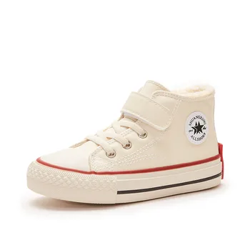 

Children Cotton Shoes Girls Sneakers Plus Thick Warm Fashion Boys Boots 2020 New Winter Kids Shoes for Girl