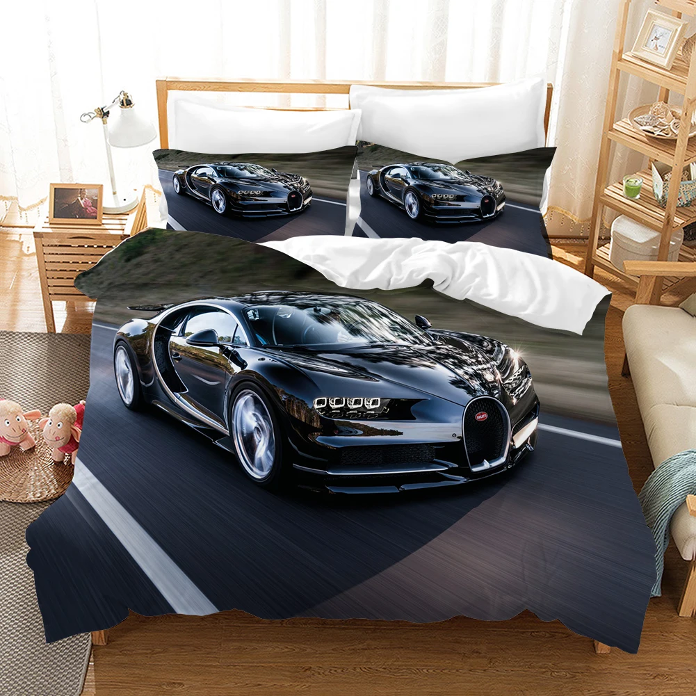 deep fitted sheets Extreme Motorsport Digital Printed Duvet Cover with Pillowcase Bedroom Decorative Bedding Single Double Full Queen King Size king size comforter Bedding Sets