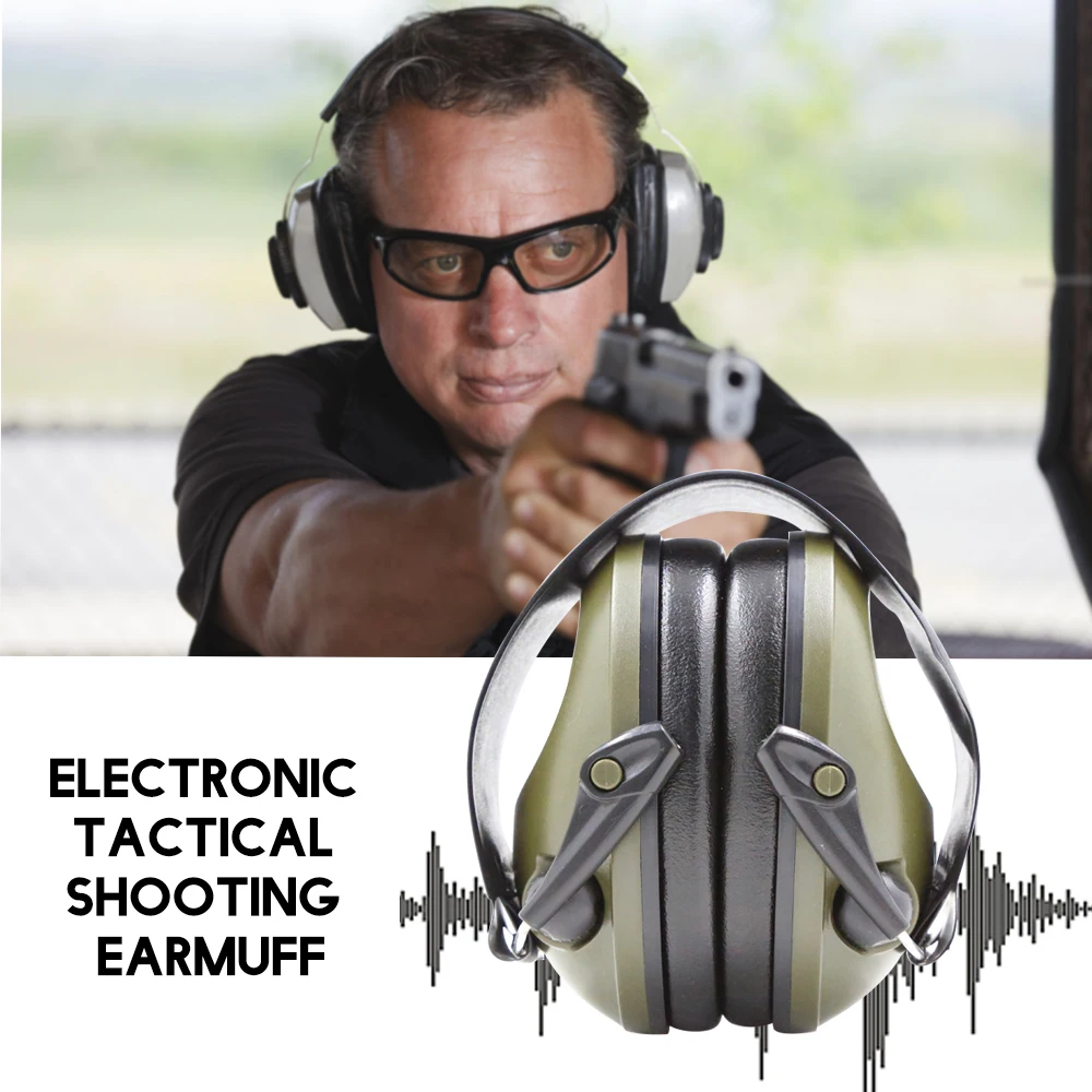 

Ear Protector Electronic Tactical Shooting Earmuff Hearing Protection Adjustable Foldable Anti Noise Snore Earplugs Soft Padded