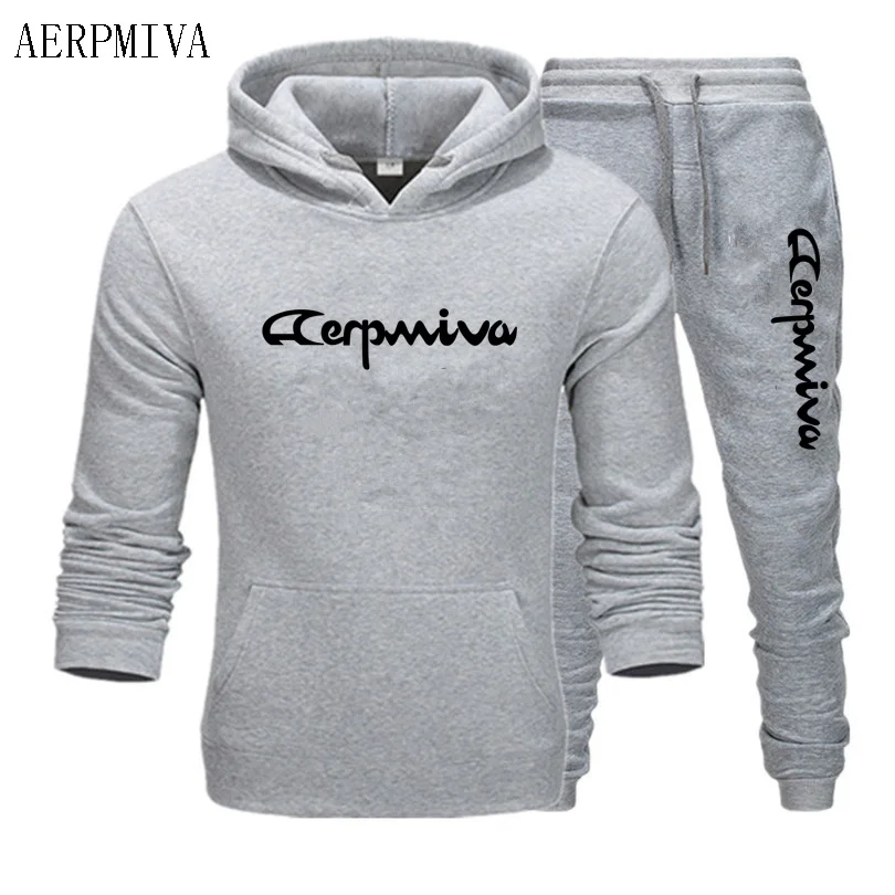 

2020 New Men Winter Running Sportswear Suits Sweatshirt Sweatpants Training Hoodies And Pants 2pcs Sets Outdoor Tracksuit Coats