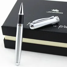 JINHAO 750 Caneta деловая ручка Argent Крышка для бочки канцелярский школьный офисный принадлежности пишущие роликовые чернила для шариковой ручки черный Заправка