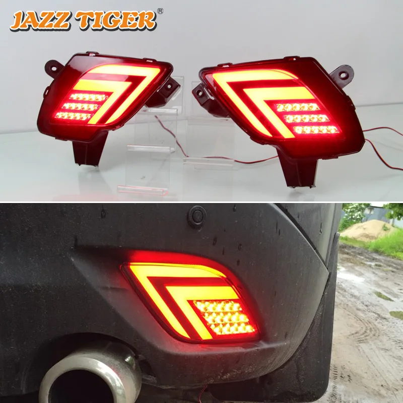 JAZZ TIGER 2 шт. автомобильный стоп-светильник светодиодный задний противотуманный