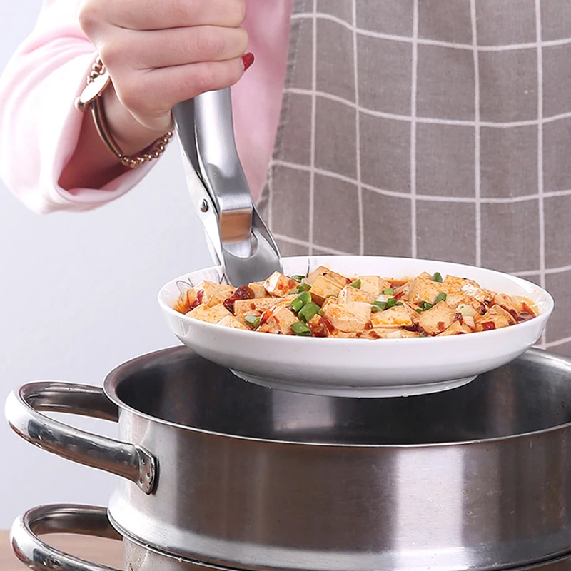 304 Stainless Steel Anti hot Bowl Clips Dish Clamp Pot Pizza Pan