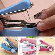 Мини ручная швейная машина стежка шитье дома DIY Швейные машины случайный цвет