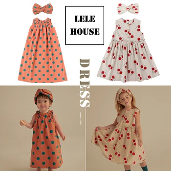 

ins 2020ss spring and summer jelly children's skirt girls baby cute cherry dress hair band decoration