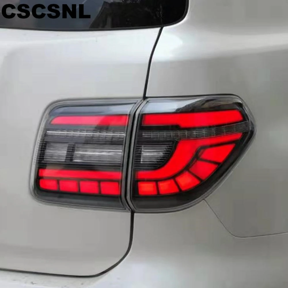 CSCSNL 1 пара задних фонарей для Nissan Patrol Задний фонарь 2012- светодиодный задний фонарь стояночный сигнал заднего хода тормоз