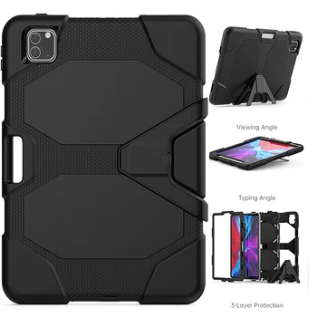 

for iPad Pro 11 2020 Case, Shockproof Heavy Duty Rugged Cover with Stand Pencil Holder Case for iPad Pro 11 2020