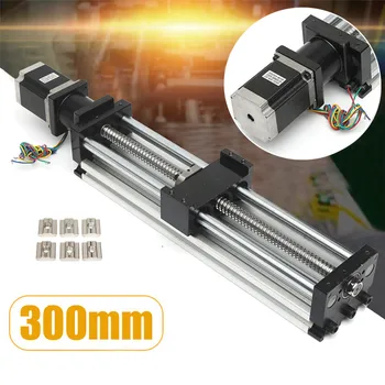 

3d Printer CNC Linear Guides diy Table Ball Screw Linear Motion Slide Actuator Slide Rail With Stepper Motor 300mm Slide Stroke
