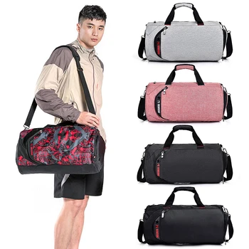 

Water-resistant Sports Gym Bag with Separate Wet Pocket and Shoes Compartment Travel Duffel Bag Weekender Bag Handbag