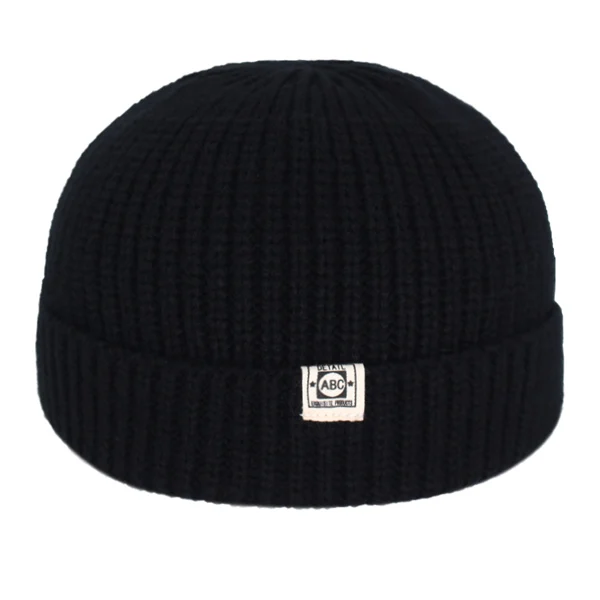 Miki Docker Мужская зимняя вязаная шапка женская Skullies Beanies шапки для мужчин маска Gorras шапка мужская короткая теплая зимняя вязаная шапка - Цвет: black