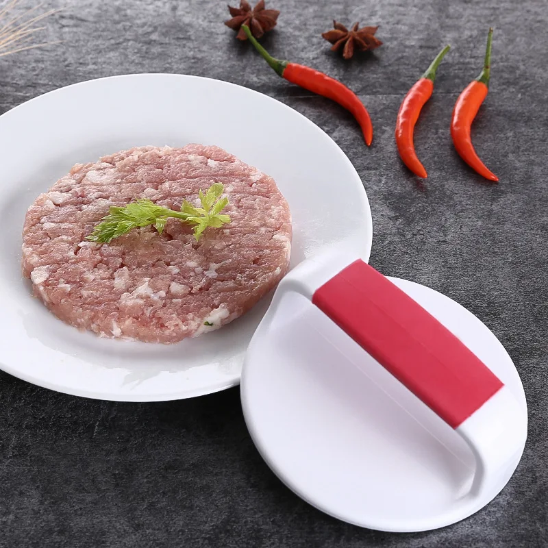 

Круглый Форма гамбургер Пресс Еда-Класс Пластик гамбургер мяса говядины гриль гамбургер Пресс Пэтти чайник Форма для кухни инструмент