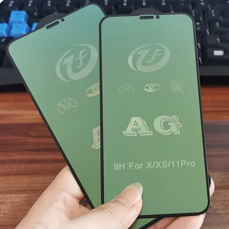 Зеленое матовое закаленное стекло для Apple iPhone 11 Pro Max 11Pro без защиты экрана