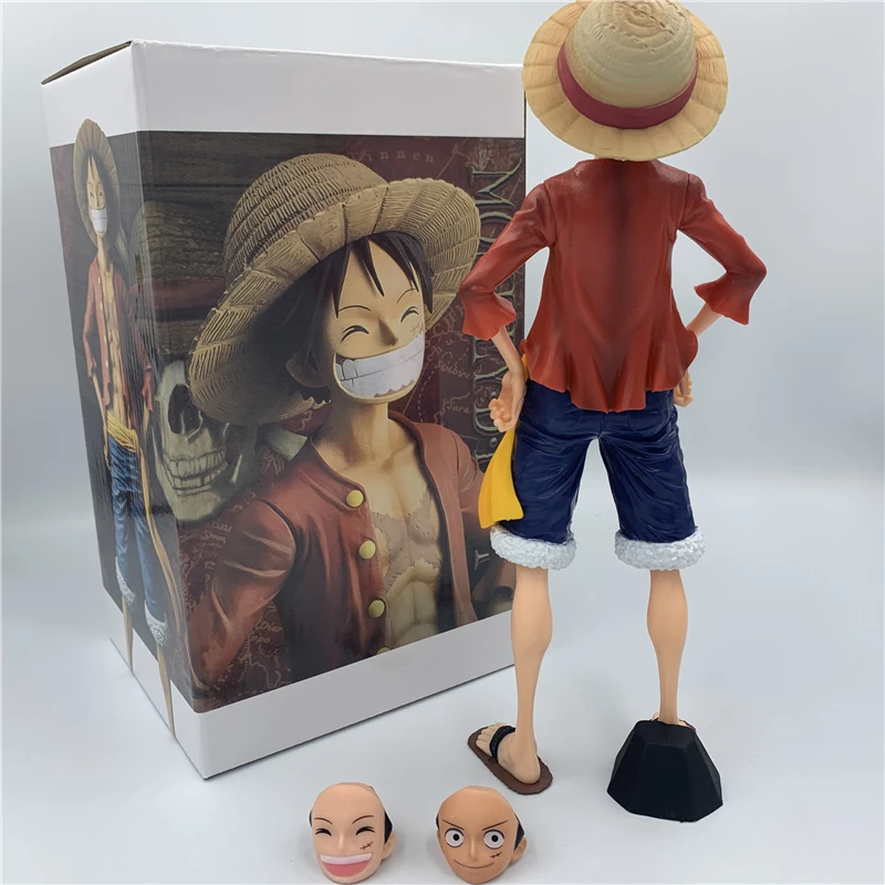 Один печенье Luffy 3D2Y Big Stand Ver. ПВХ экшн фигурка OP Sanji Zoro Коллекционная модель 27