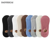 3 пара/лот = 6 штук, летние хлопковые незаметные женские носки с закрытым носком в студенческом стиле, модные женские носки-лодочки