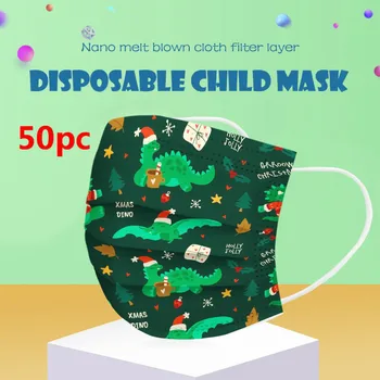 

Fast Delievry 50pc Cartoon Dinosaur Kids Disposable Mask 3 Layer Soft Breathable Cute Hygiene Child Kids Face Mask Fast Delivery