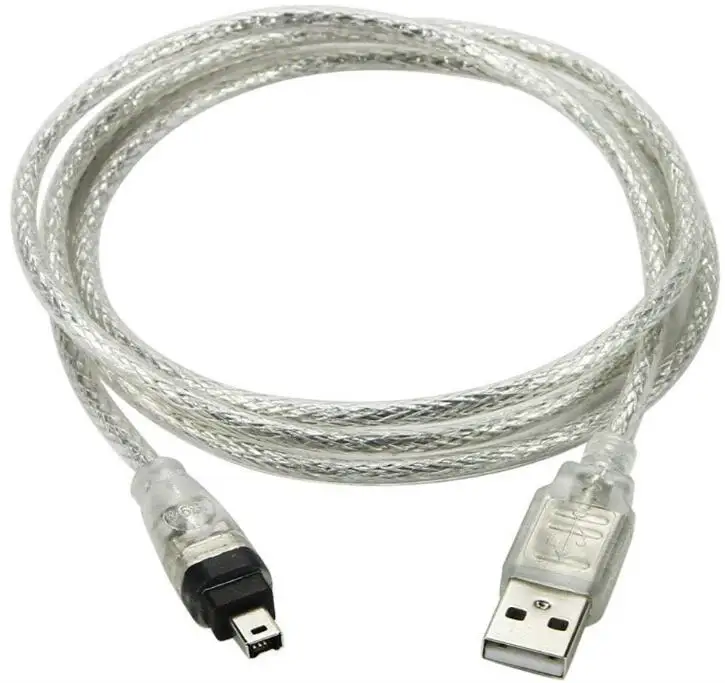 LBSC USB мужчина к Firewire IEEE 1394 4-контактный iLink шнур адаптера кабеля для SONY DCR-TRV75E DV 1 2 м |