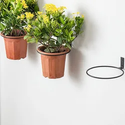 Anneau de support pour plantes en pot, anneau de suspension murale, crochet de pot de fleurs en métal Simple 