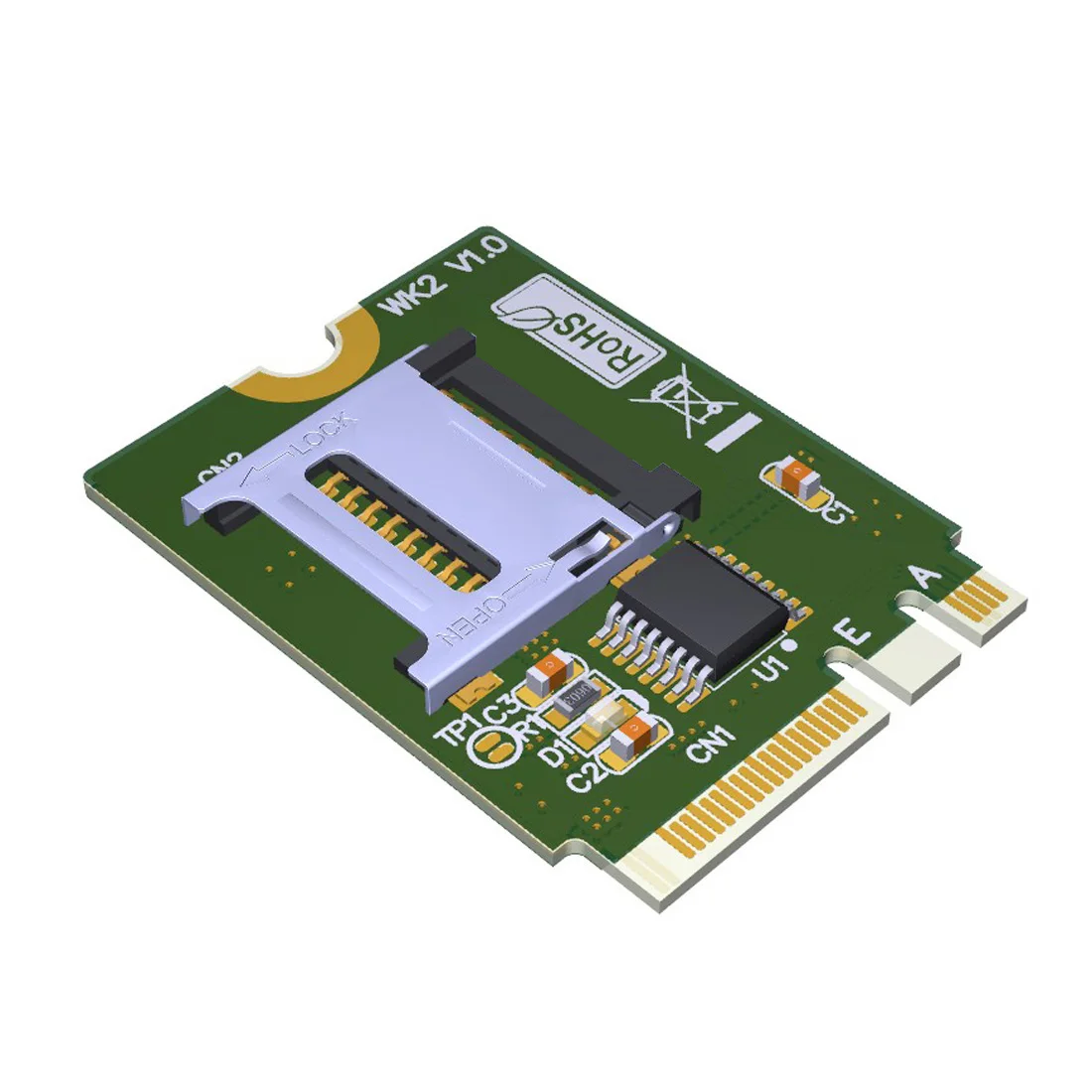 XT-XINTE M2 NGFF ключ а. Е wifi слот для Micro SD SDHC SDXC TF кард-ридер T-Flash карта M.2 A+ E карта адаптер Комплект