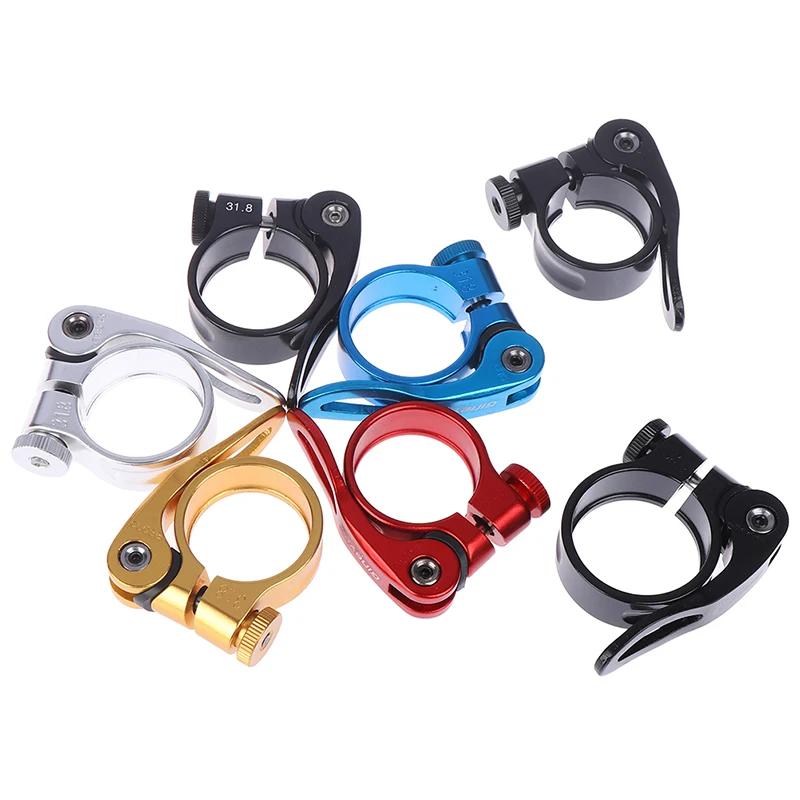 New Alloy MTB BMX Bike Seat Clamp Aluminium Quick Release Mountain Road
