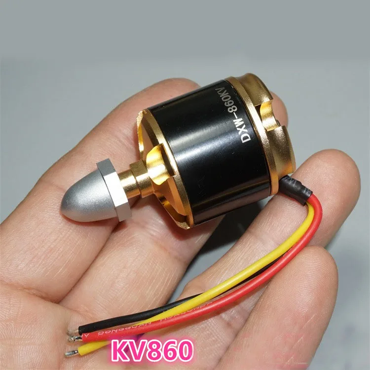 Мотор бесщеточный KV860 2216 с вращением по часовой стрелке/против стрелки 6 мм
