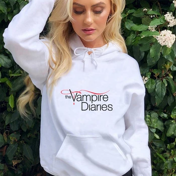 

The Vampire Diaries Hoodies moletom Long Sleeve Pullovers Sweatshirt Korean Women Hooded tracksuit Kawaii Harajuku Hip Hop hoody