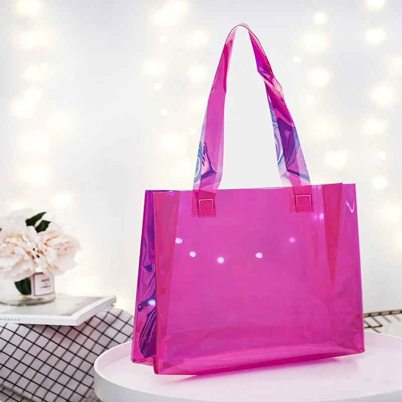 Bling Laser Pink Spend The Night Overnight Ita Bag Women Clear Handbag Tote  Clutch Purse 2022 Tas Sac a Main Femme Bolsa Mochila - AliExpress