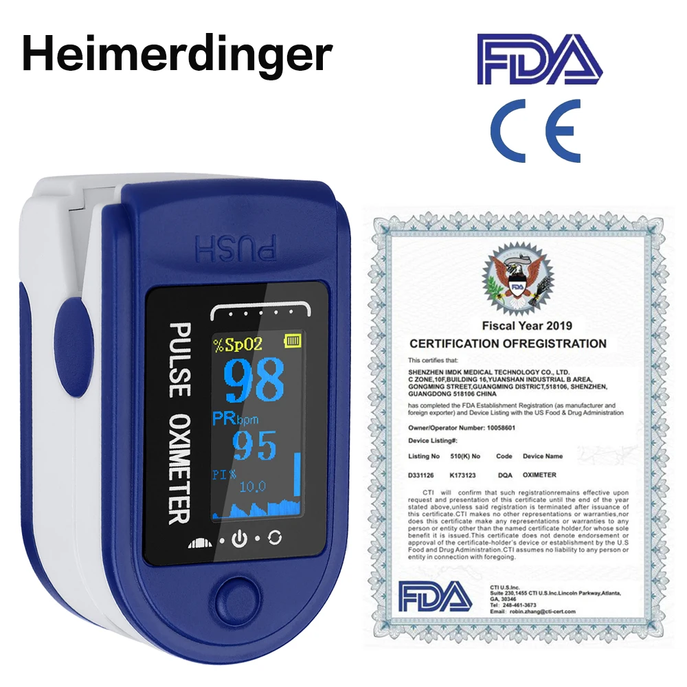 

Blood Oxygen Monitor Finger Pulse Oximeter Oxygen Saturation Monitor Fast Shipping within 24hours (without Battery)