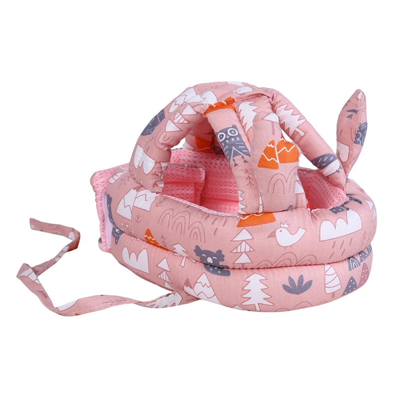 1Pcs Anti-collision Baby Toddler Cap Adjustable Breathable Baby Anti-fall Head Protection Cushion Cap Helmet Children Care white bedding Bedding