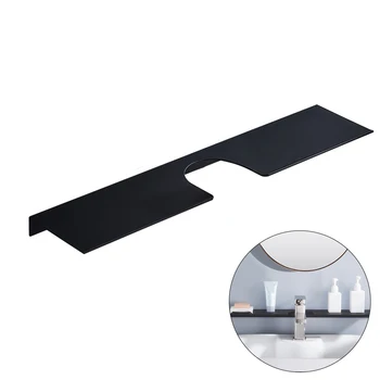 

Corrosion Resistant Balcony Wall Mounted Bathroom Shelf Waterproof Basin Faucet Free Punching Shower Organizer Aluminum Home