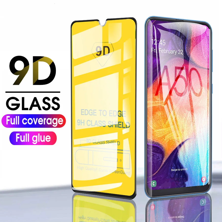 

9D Full Screen Protector For Samsung Galaxy M50 M30 M20 M10 A70 A50 A40 A30 A10 A9 2019 A6 J4 J6 Plus A7 2018 Tempered Glass