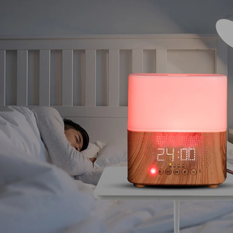 Ультразвуковые аромадиффузоры увлажнители воздуха дисплей времени Bluetooth