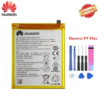 

Original Hua Wei Battery HB376883ECW For Huawei P9 Plus VIE-AL10 VIE-L09 VIE-L29 Ascend P9Plus 3320/3400mAh Akku +Tools kit