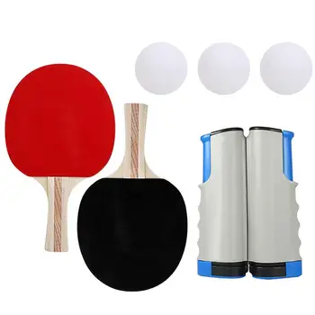 

Practical Wood Random Colors Game Sports Table Tennis Net Table Tennis Set Play Racket Table Tennis Table Pingpong Athletics