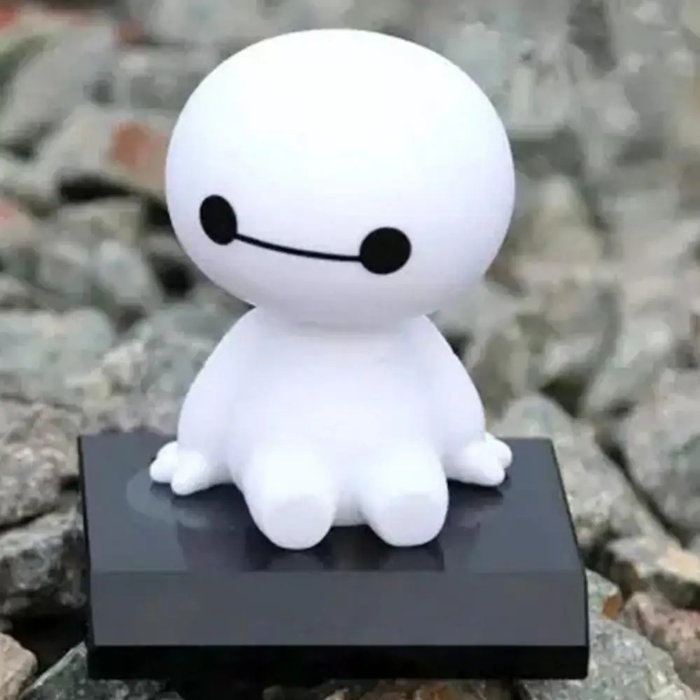 Горячая Распродажа, все новые мультяшный робот Baymax, качающаяся голова, фигурка автомобиля, украшения, куклы, игрушки с/без основания