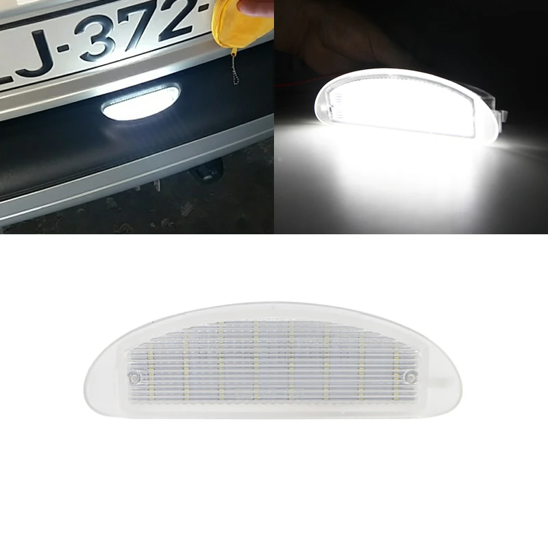 1pcエラーフリーのledライセンスナンバープレートライトランプ 18 3528 Smd車の自動車ルノークリオiiトゥインゴ私は Car Light Auto Ledauto Renault Aliexpress