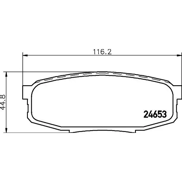 Колодки тормозные дисковые задн. LX(URJ201) LAND CRUISER(VDJ20