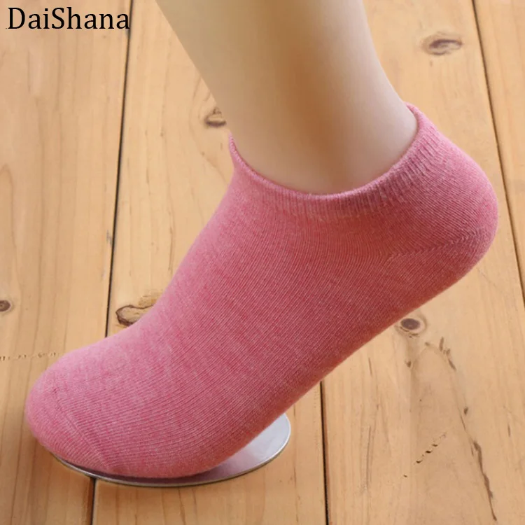 DaiShana 20 шт = 10 пара/лот новые модные кейсы конфетных цветной носок женские носки до лодыжки с изображением забавных милых носки-башмачки Повседневное, для девушек и женщин, Sokken, Mujer - Цвет: ZB00107