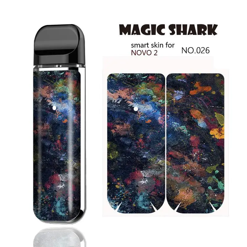 Magic Shark 2.5D стерео ПВХ FC Барселона Железный человек живопись наклейка со львом чехол пленка покрытие кожи для Smok Novo 2 021-039 - Цвет: 026