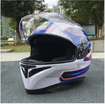 

2019 Marushin motorcycle helmet men's full face helmet professional racing helmet certification 316 blue 02