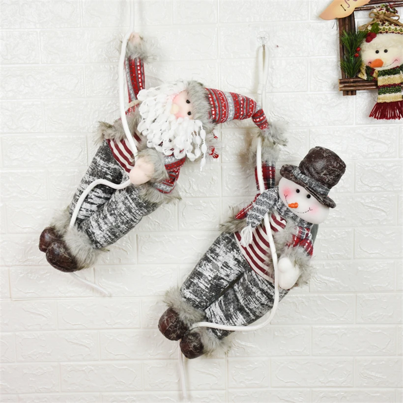 

Santa Claus Dolls Christmas Decorations for Home Natal New Year Gift adornos de navidad Pendant Ornaments Merry Christmas