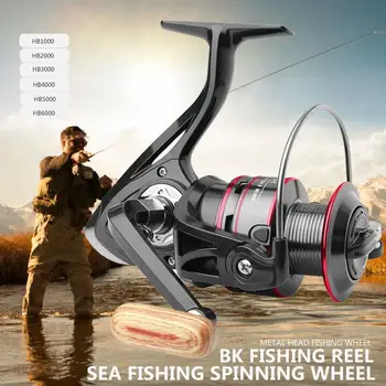 

Fishing Reel Durable Portable 12 Axes Metal Black Spool Gear Fishing Wheel 8KG Spinning Wheel