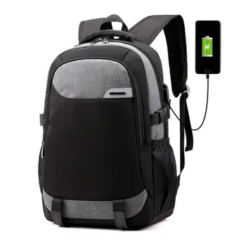 

Men Travel Backpack with USB Charging Port Rucksack Laptop Daypack Business Teenager College School Bookbag