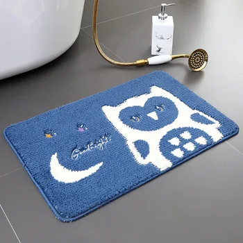 

Home Bath Mat Non-slip Bathroom Carpet Soft Absorbent Bath Mat On The Floor WC Carpet Bathroom Rug Doormat For Kitchen Bedroom