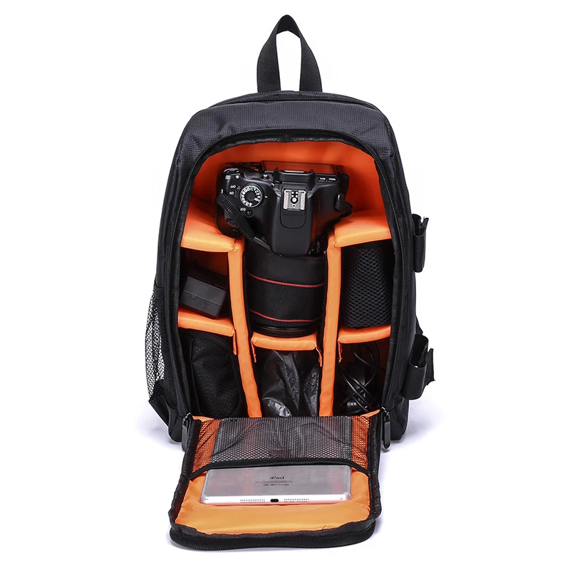 

Endurax Waterproof Camera Backpack for Women and Men Fits 11" Laptop with Build-in DSLR Shoulder Photographer Bag Black
