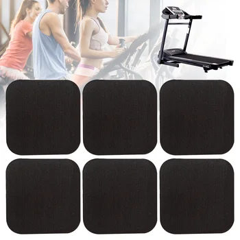 

6pcs Soft Cushion Treadmill Mat Antistatic Shock Absorbing Thickened Waterproof Rubber Sound Insulation Furniture Home Floor Pad