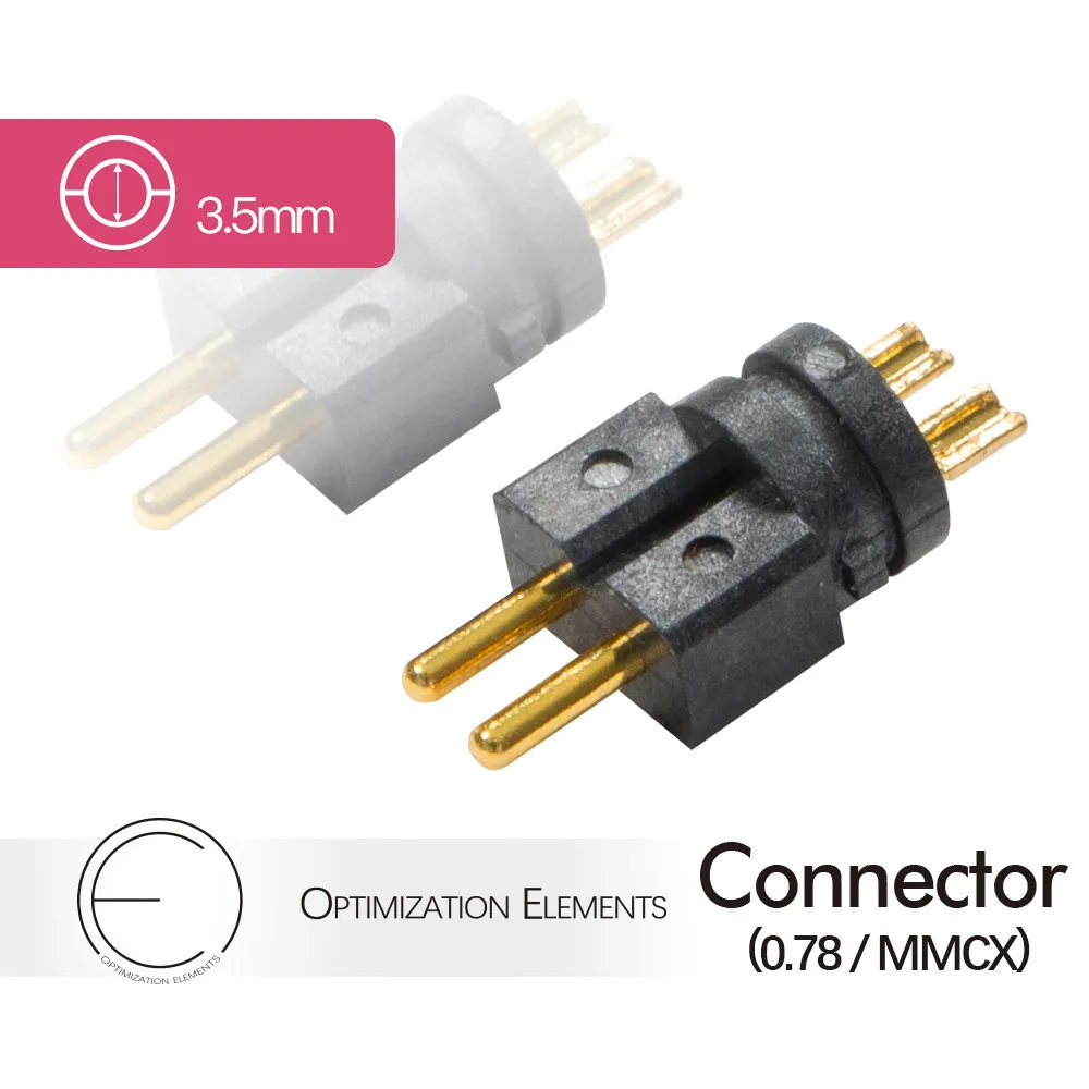 de ouvido lcp conector 0.78mm 2pin mmcx