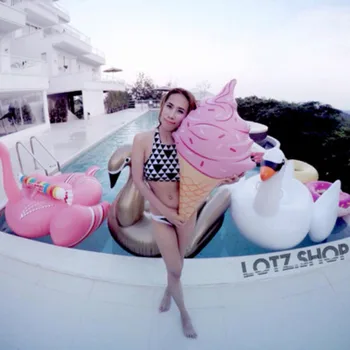 

Swim Ring Water Pool Fun Float Toys Inflatable Birthday Ice Cream Children Game Toy Party Decorations