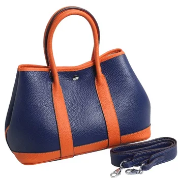 

36cm Genuine leather luxury bag garden party tote bag handbag women famous brands top quality cow leather shoulder bag BL-10