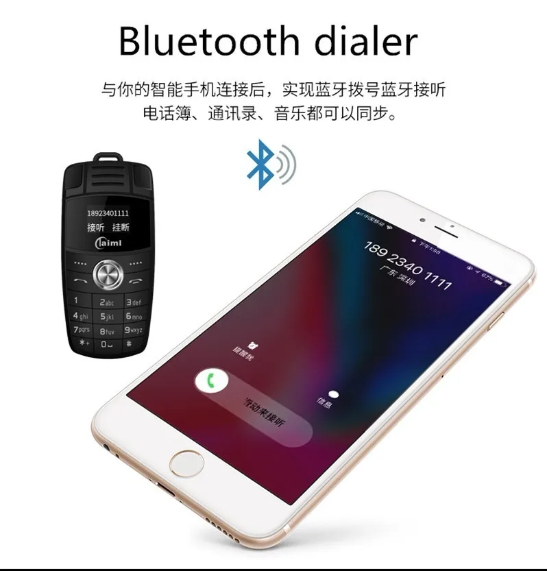X6 мини брелок для телефона с двумя сим-картами магический голос Bluetooth номеронабор Mp3 рекордер Детский Мини Автомобильный ключ маленький мобильный телефон