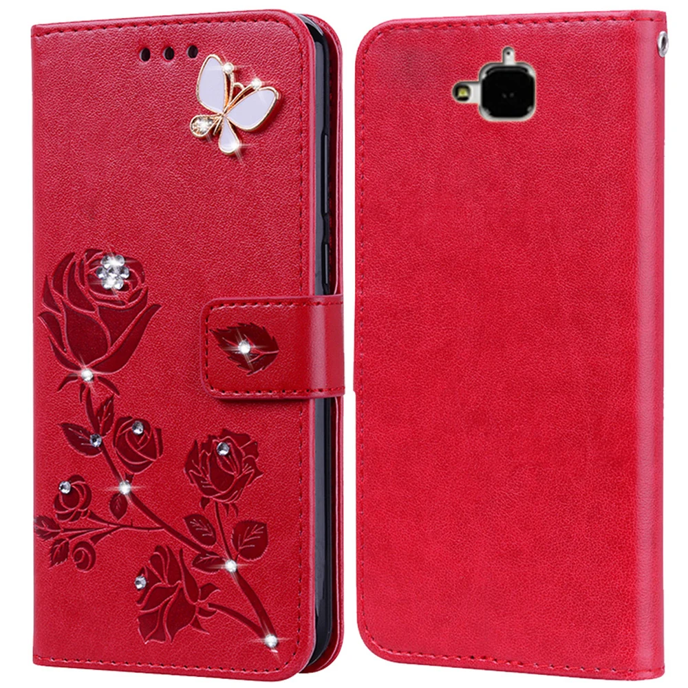 Flip Phone Case Cover for Huawei Y5 2017 MYA-AL10 L22 U29 II Y5Lite Prime Honor 8S 7S 3D Diamond Premium Leather Wallet | Мобильные